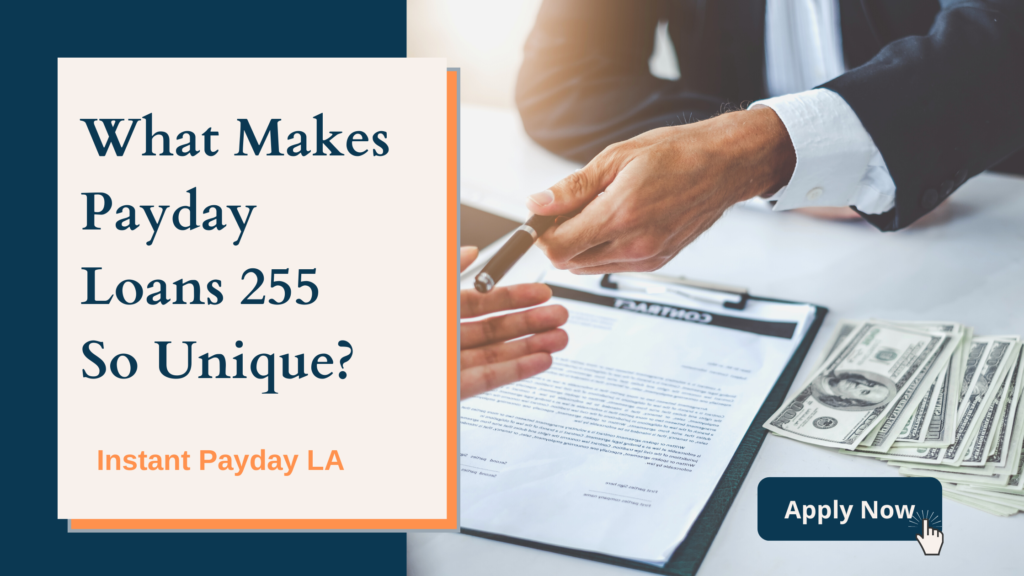 What Makes Payday Loans 255 So Unique?